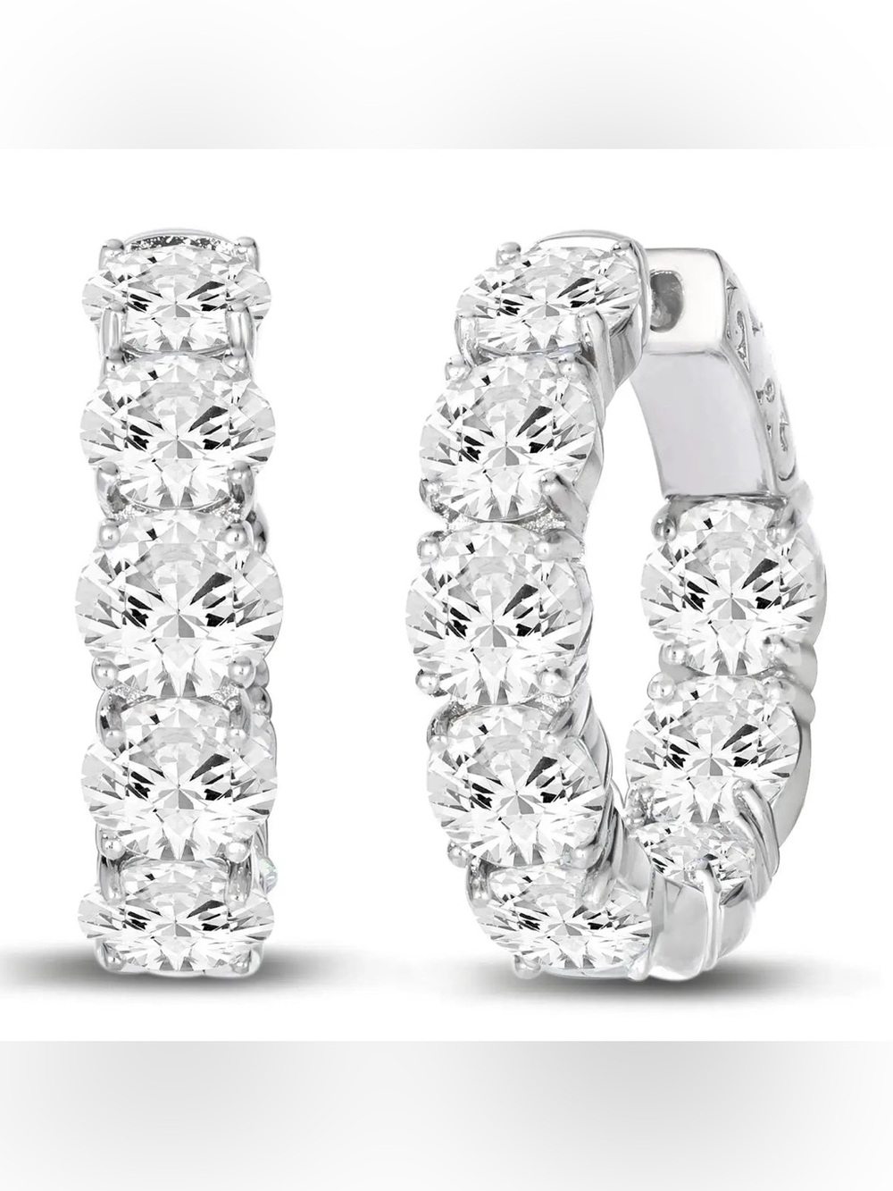 Anna Zuckerman Bethenny Frankel 5 Carat Everyday Hoops BNIB